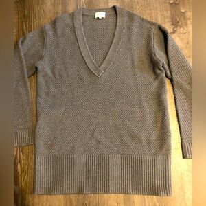 Grey deep V neck sweater from Wilfred, size medium